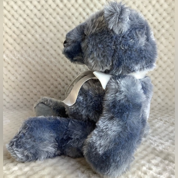 Vintage 1999 GANZ Heritage Collection Blue Grey Plush Stuffed Bear CHRISTIAN - Picture 5 of 10